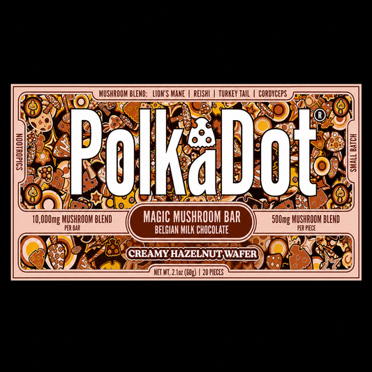Polkadot Creamy Hazelnut Wafer Chocolate Bar