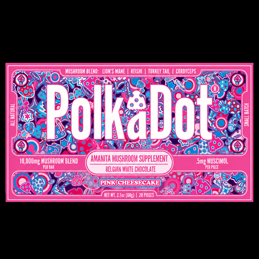Polkadot Pink Cheesecake Chocolate Bar