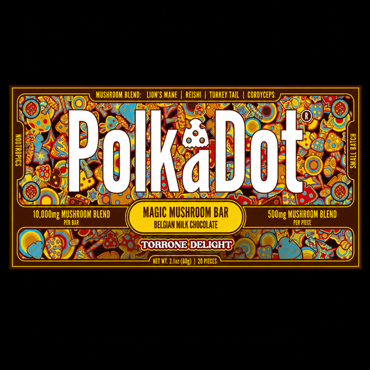Polkadot Torrone Delight Chocolate Bar