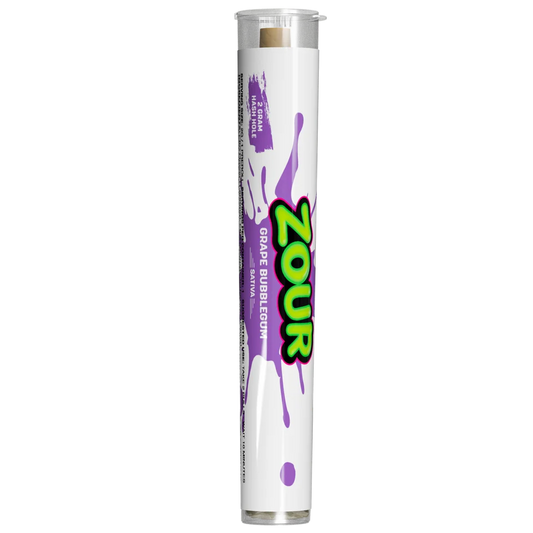 ZOUR Grape Bubblegum Hash Hole Preroll – 2g