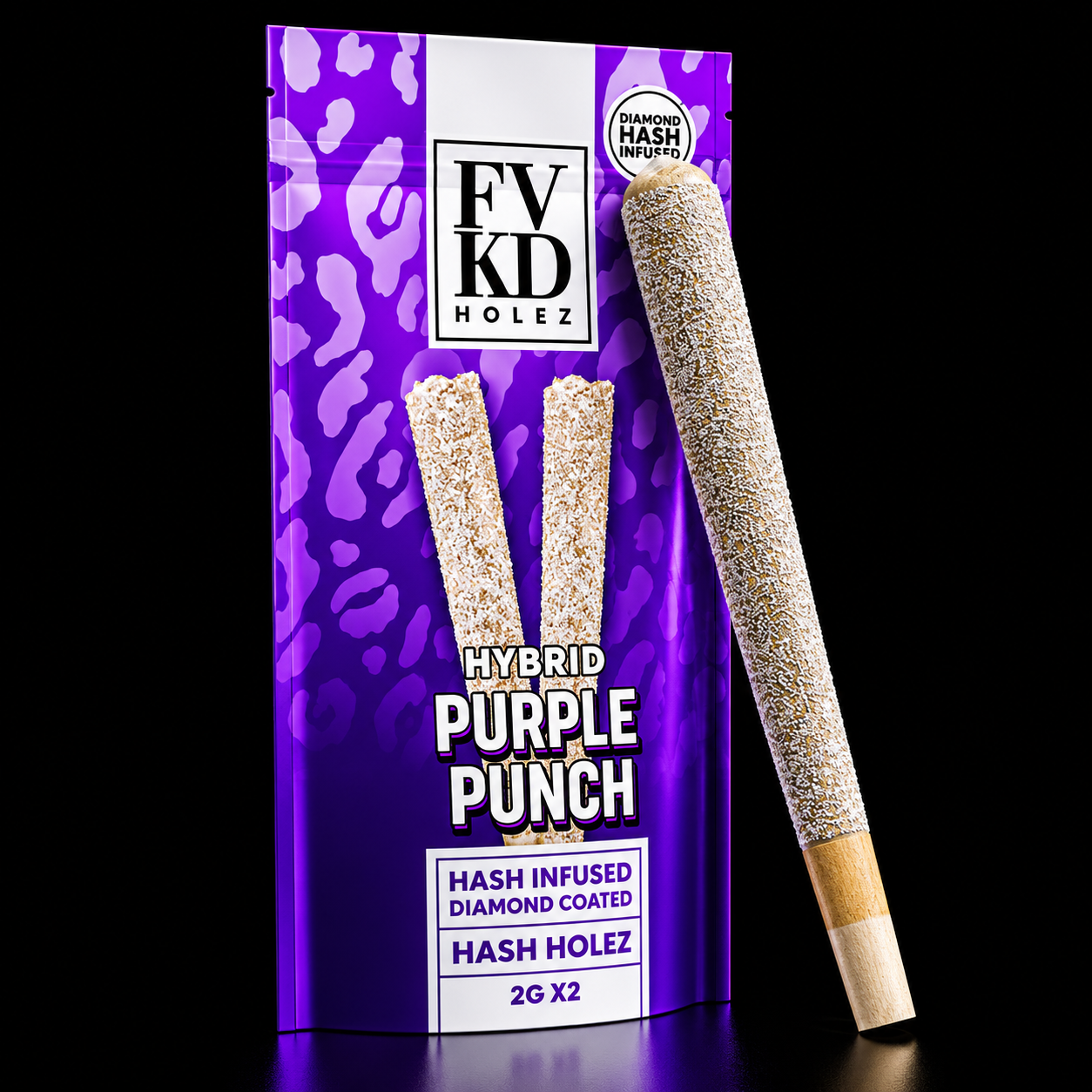 FVKD DIAMOND INFUSED HASH HOLE PURPLE PUNCH HYBRID 2G