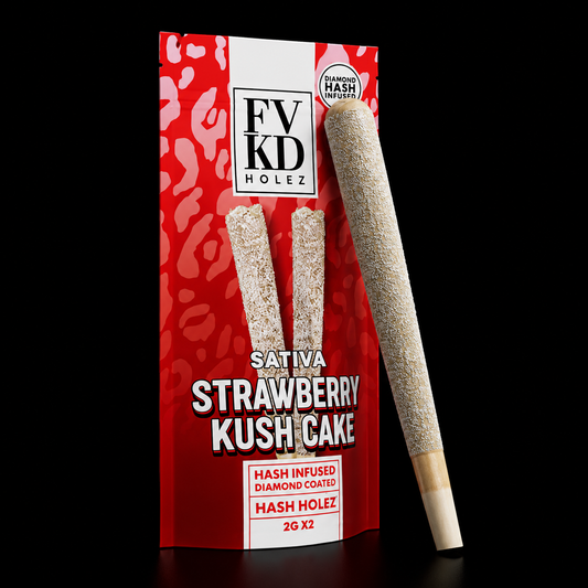 FVKD DIAMOND INFUSED HASH HOLE STRAWBERRY KUSH CAKE SATIVA 2G