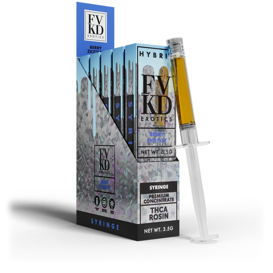 FVKD Live Rosin THCa Syringe 3.5G - Berry Zkittles (Hybrid)