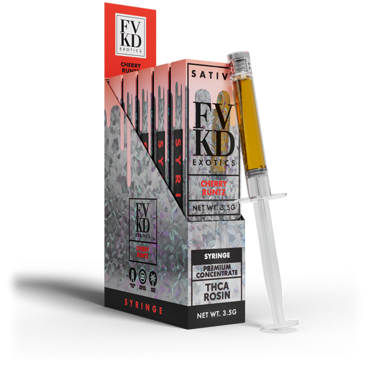 FVKD Live Rosin THCa Syringe 3.5G - Cherry Runtz (Sativa)