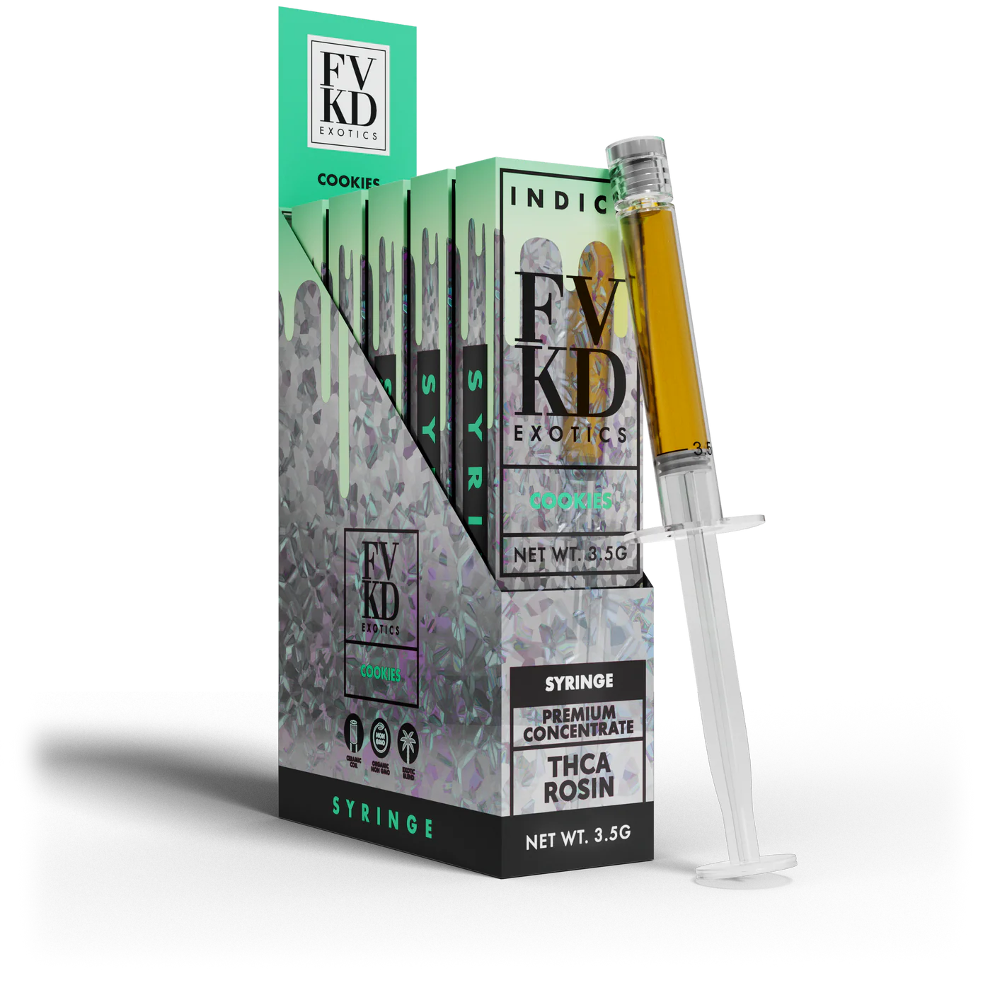 FVKD Live Rosin THCa Syringe 3.5G - Cookies (Indica)