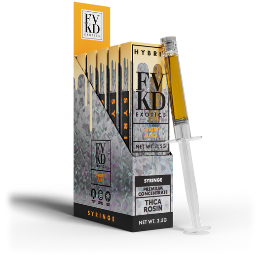 FVKD Live Rosin THCa Syringe 3.5G - Fruity Juice (Hybrid)