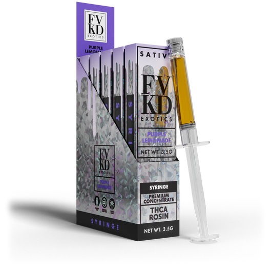 FVKD Live Rosin THCa Syringe 3.5G - Purple Lemonade (Sativa)