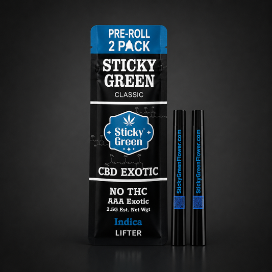 STICKY GREEN CBD EXOTIC LIFTER INDICA 2CT