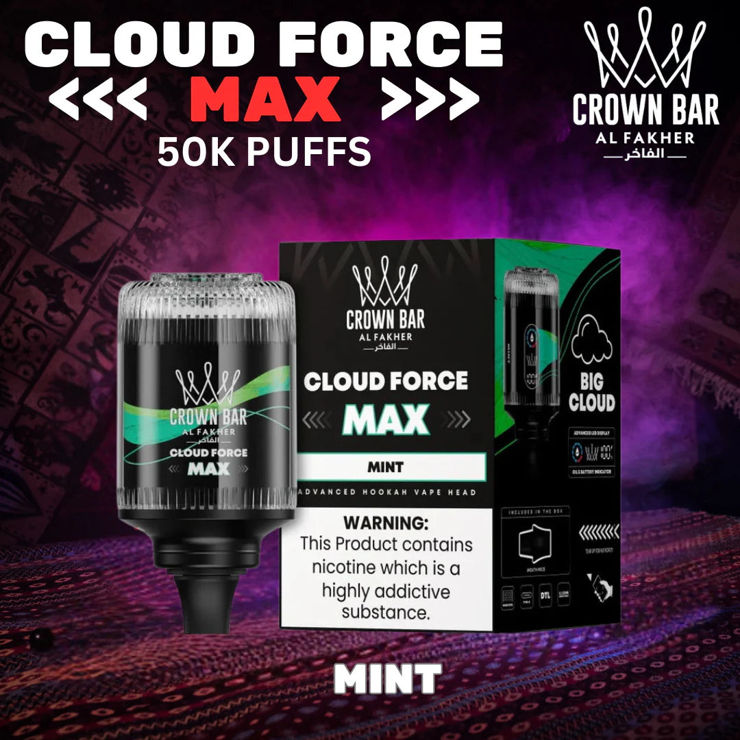 Al Fakher Crown Bar Cloud Force Max 50K - Mint