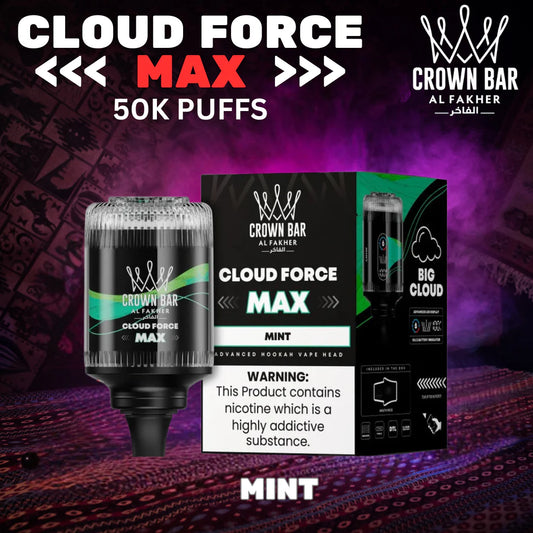 Al Fakher Crown Bar Cloud Force Max 50K - Mint