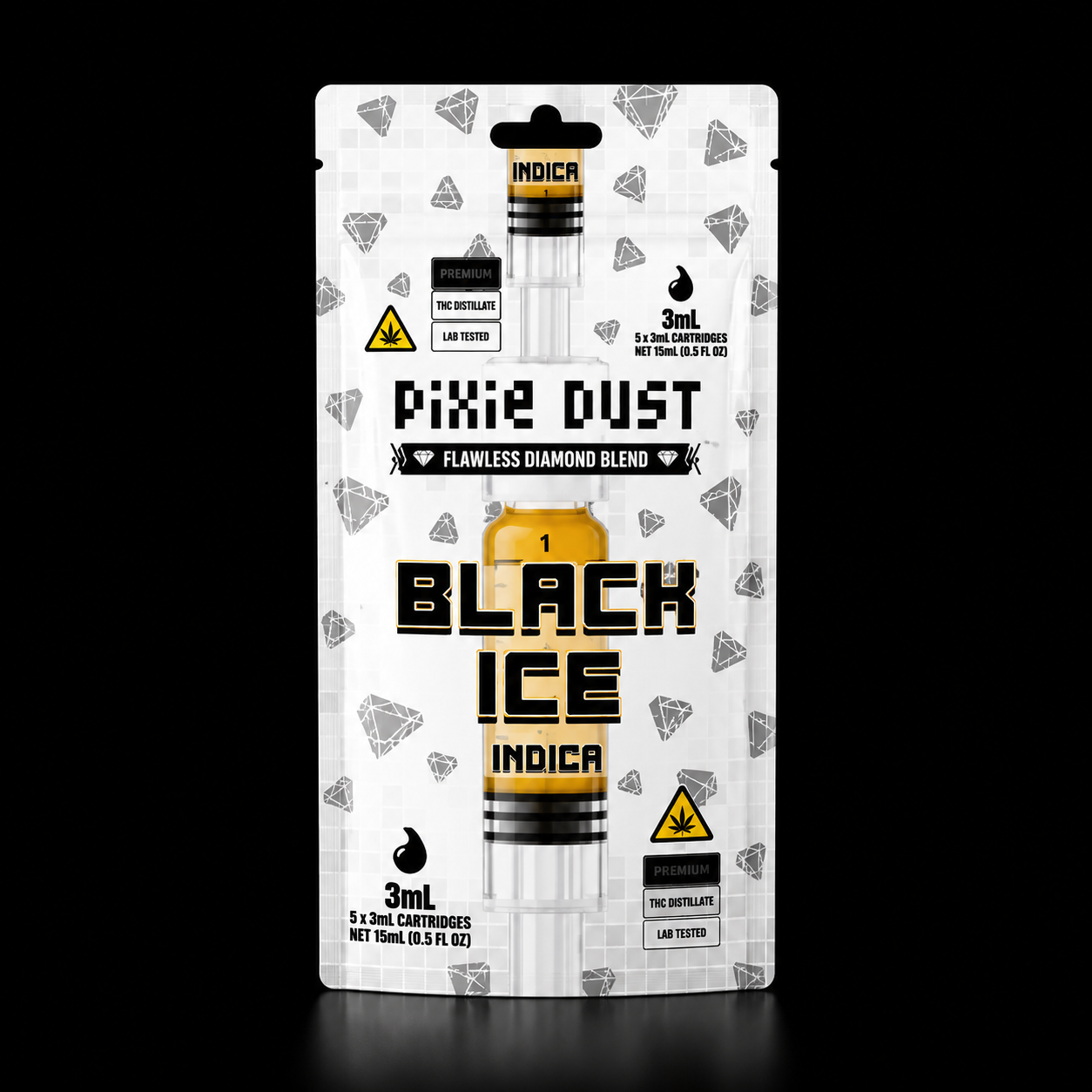 Pixie Dust Flawless Diamond Blend 3ml Syringe - Black Ice