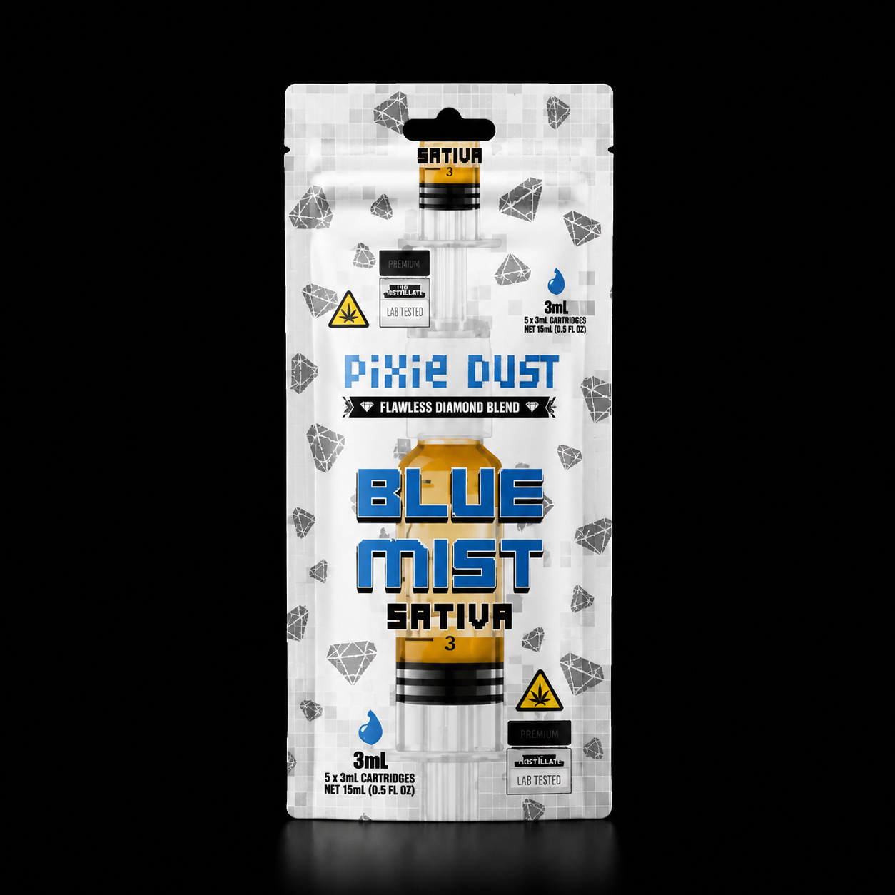 Pixie Dust Flawless Diamond Blend 3ml Syringe - Blue Mist