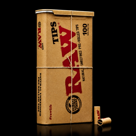 RAW Pre Rolled 100 Tips Per Tin
