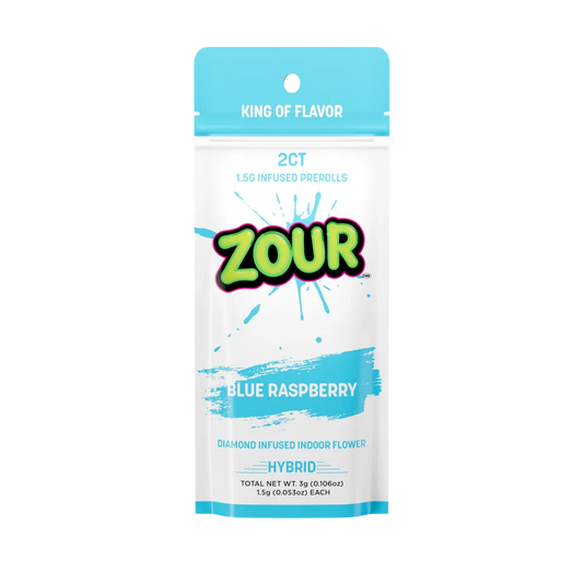ZOUR Blue Raspberry Diamond Infused Prerolls