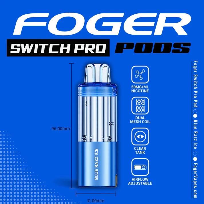 Foger Switch Pro Pod | 30K Puffs - Blue Razz Ice