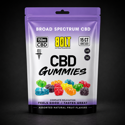 BOLT CBD Gummy Bag - 150mg 15 Count
