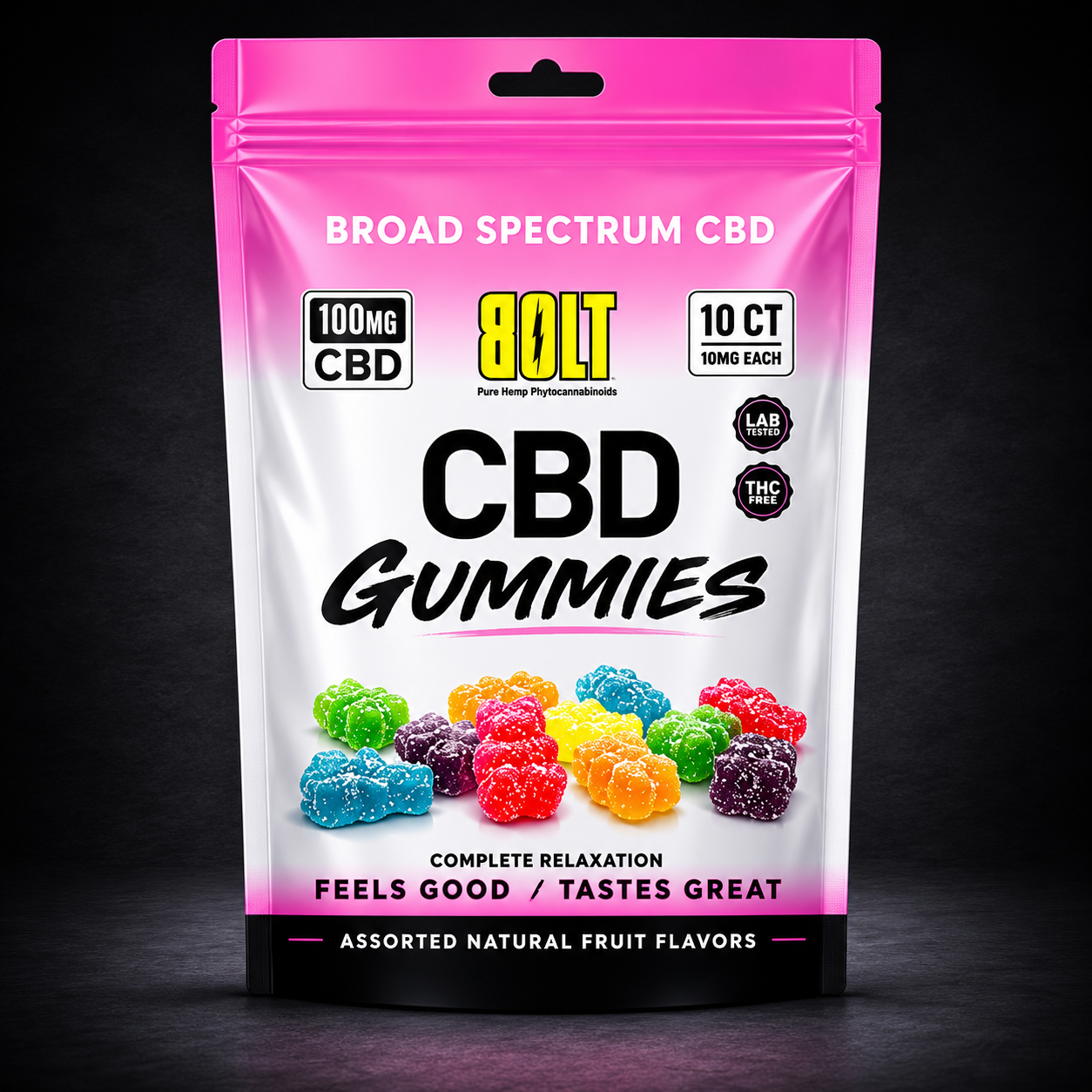BOLT CBD Gummy Bag - 100mg 10 Count