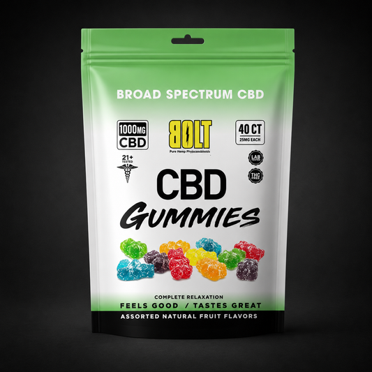 BOLT CBD Gummy Bag - 1000mg 40 Count