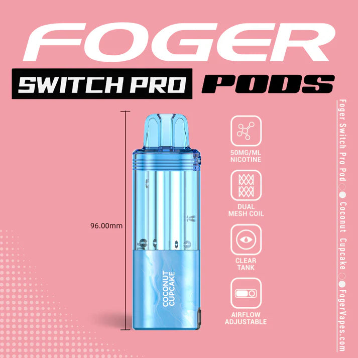 Foger Switch Pro Pod | 30K Puffs - Coconut Cupcake