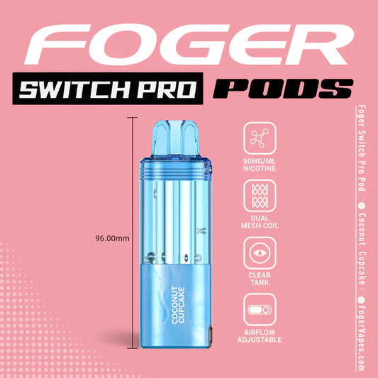 Foger Switch Pro Pod | 30K Puffs - Coconut Cupcake