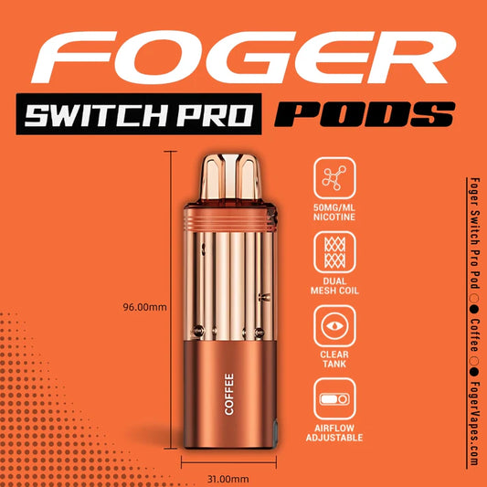 Foger Switch Pro Pod | 30K Puffs - Coffee