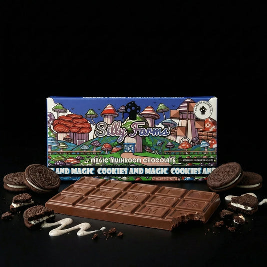 Silly Farms Cookies and Magic Mushroom Chocolate