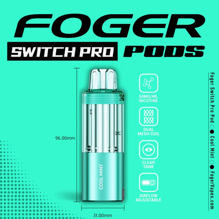 Foger Switch Pro Pod | 30K Puffs - Cool Mint