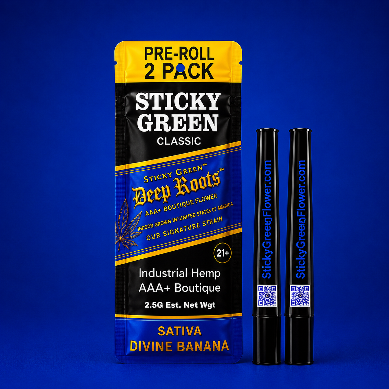 STICKY GREEN SATIVA DIVINE BANANA 2CT