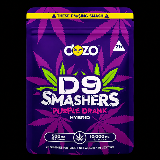 DOZO D9 Smashers Purple Drank Hybrid Gummies 10000mg