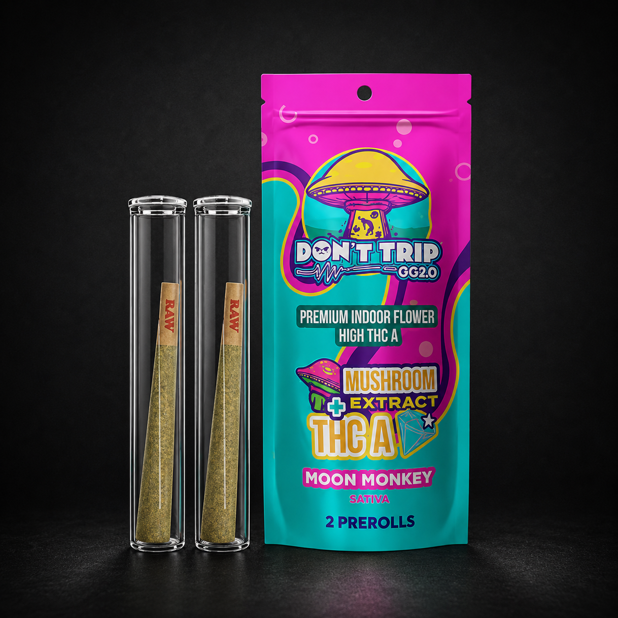 DOZO DON'T TRIP MUSHROOM EXTRACT + THCA 3G (MOON MONKEY)