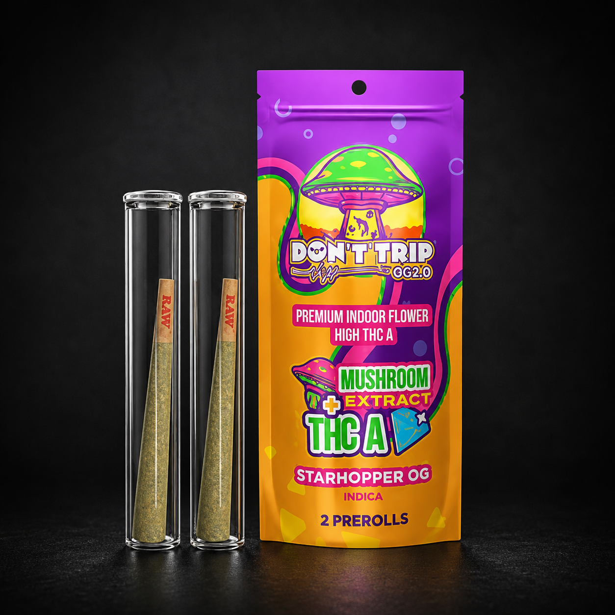 DOZO DON'T TRIP MUSHROOM EXTRACT + THCA 3G (STARHOPPER OG)