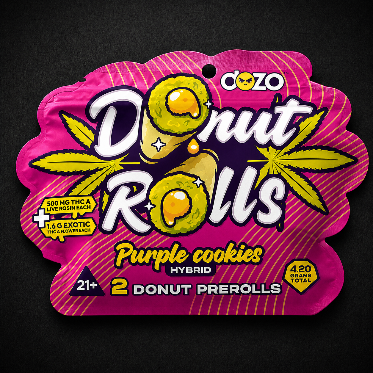 DOZO DONUT PRE-ROLLS PURPLE COOKIES (HYBRID)