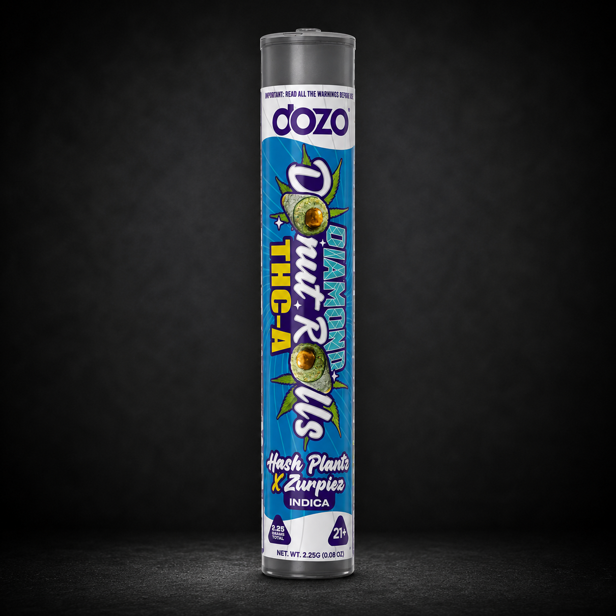 DOZO HASH PLATZ ZURPIEZ DIAMOND DONUT ROLLS THCA 1CT x 2.25G