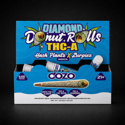 DOZO HASH PLATZ ZURPIEZ DIAMOND DONUT ROLLS THCA 1CT x 2.25G