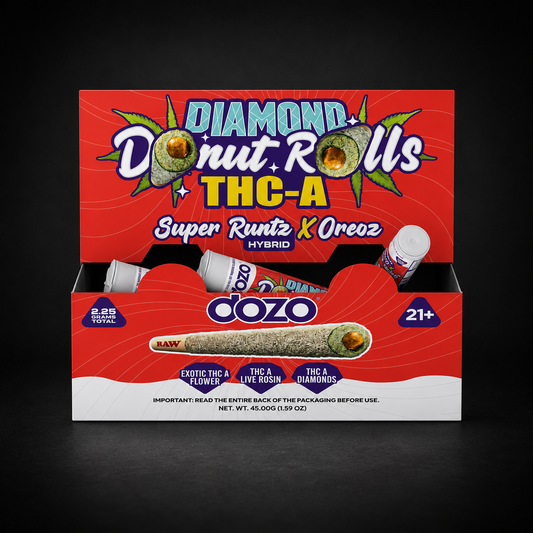 DOZO SUPER RUNTZ OREOZ DIAMOND DONUT ROLLS THCA 1CT x 2.25G
