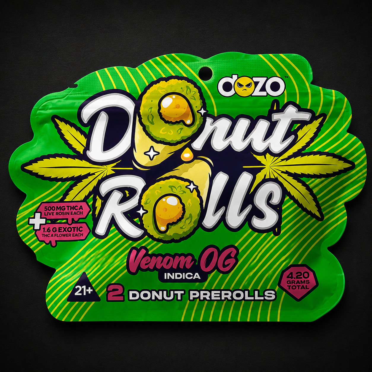 DOZO DONUT PRE-ROLLS VENOM OG (INDICA)