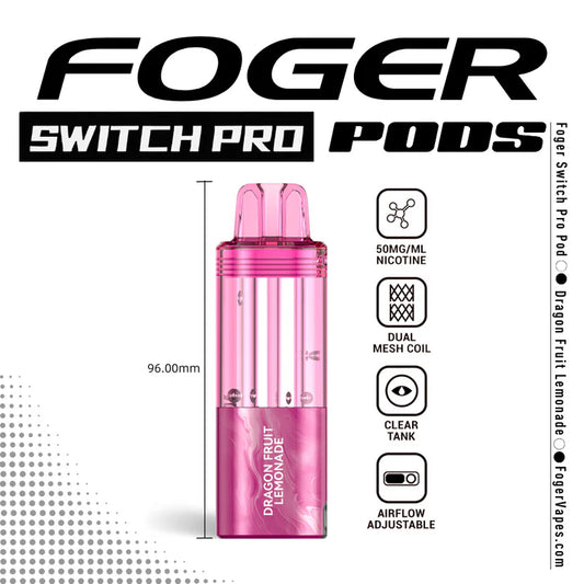 Foger Switch Pro Pod | 30K Puffs - Dragon Fruit Lemonade