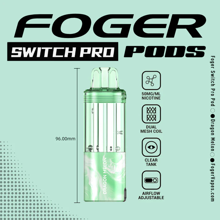 Foger Switch Pro Pod | 30K Puffs - Dragon Melon