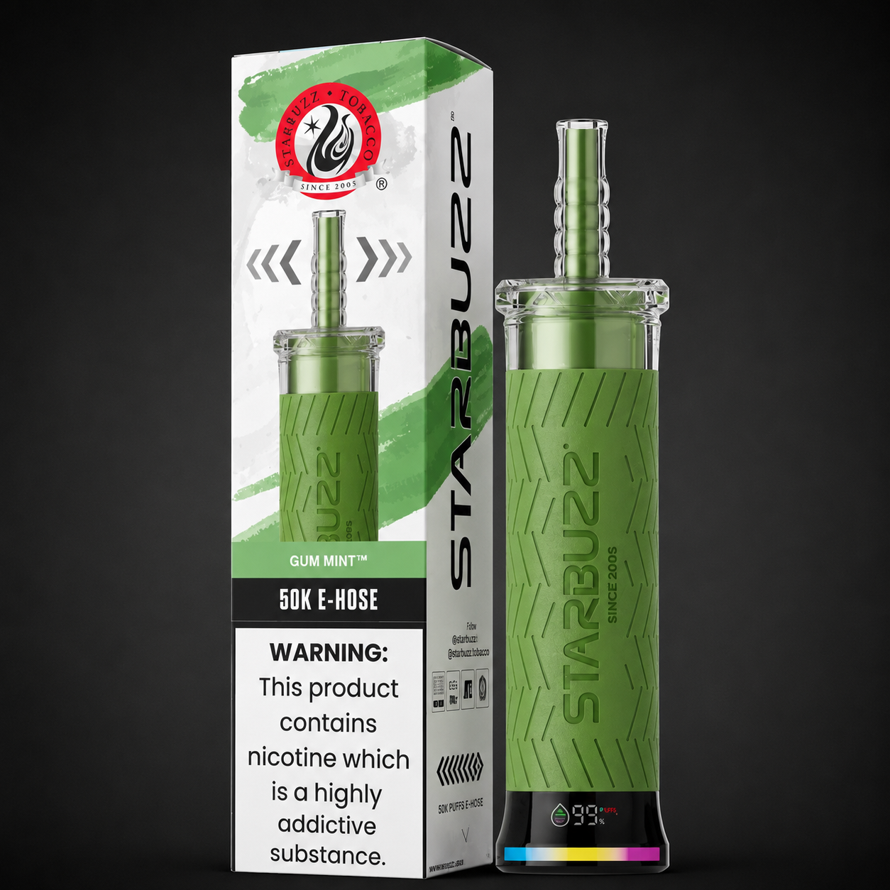 Starbuzz 50K E-Hose - Gum Mint