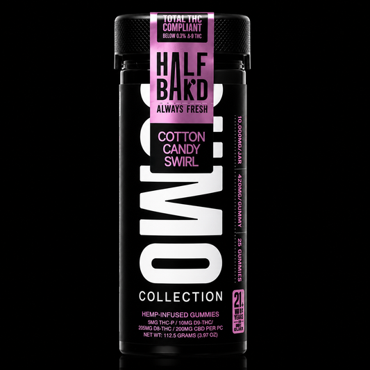HALF BAKD Cotton Candy Swirl Sumo Gummies 10,000mg