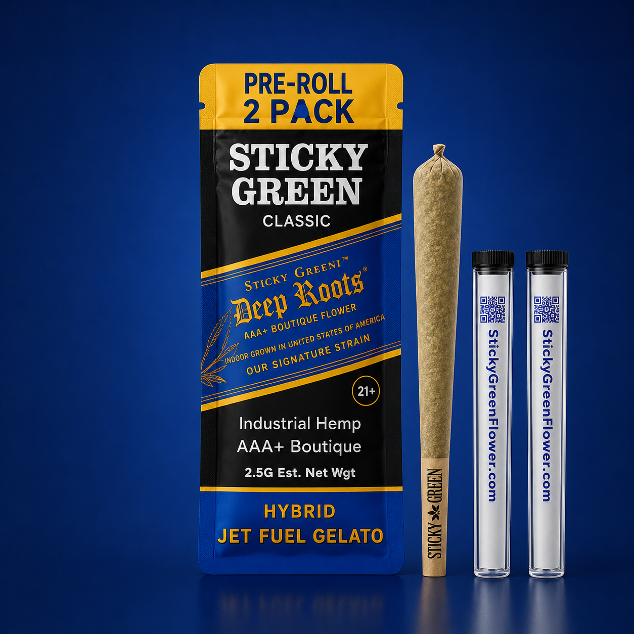 STICKY GREEN HYBRID JET FUEL GELATO 2CT