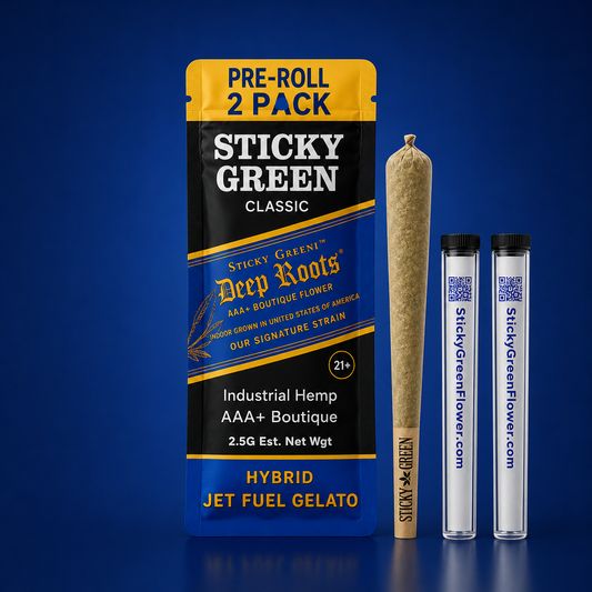 STICKY GREEN HYBRID JET FUEL GELATO 2CT