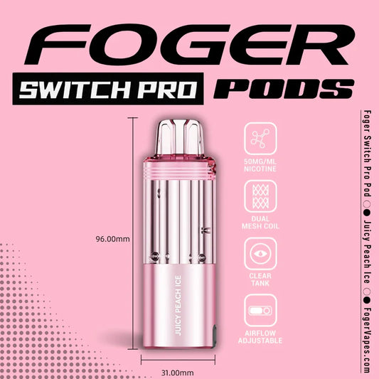 Foger Switch Pro Pod | 30K Puffs - Juicy Peach Ice