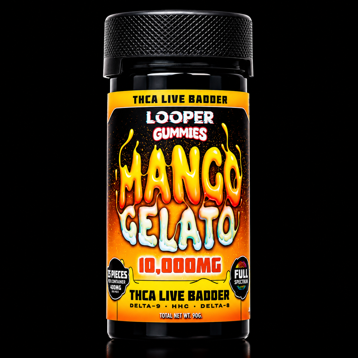 LOOPER Mango Gelato Gummies - D8, D9, HHC, THCA