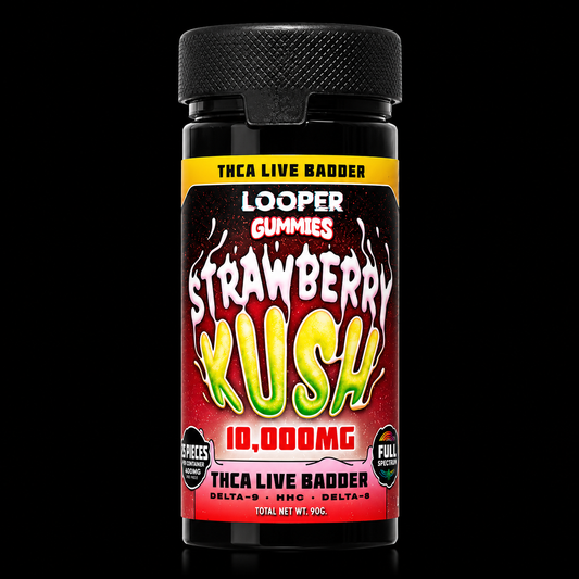 LOOPER Strawberry Kush Gummies - D8, D9, HHC, THCA