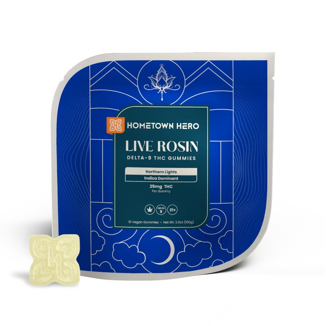Northern Lights - Delta 9 Live Rosin Gummies