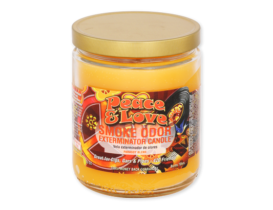 Smoke Odor Peace and Love Candle