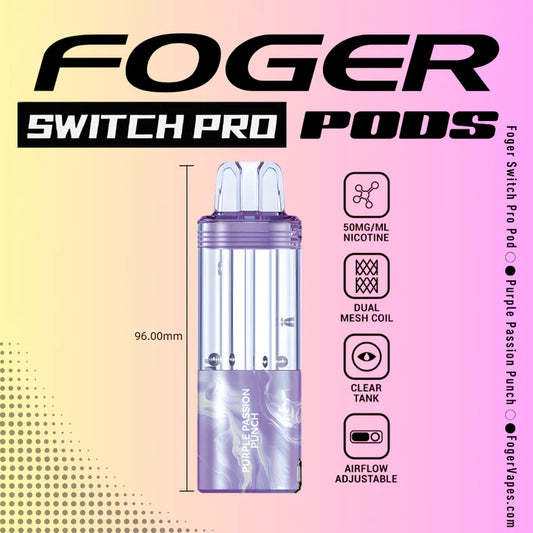Foger Switch Pro Pod | 30K Puffs - Purple Passion Punch
