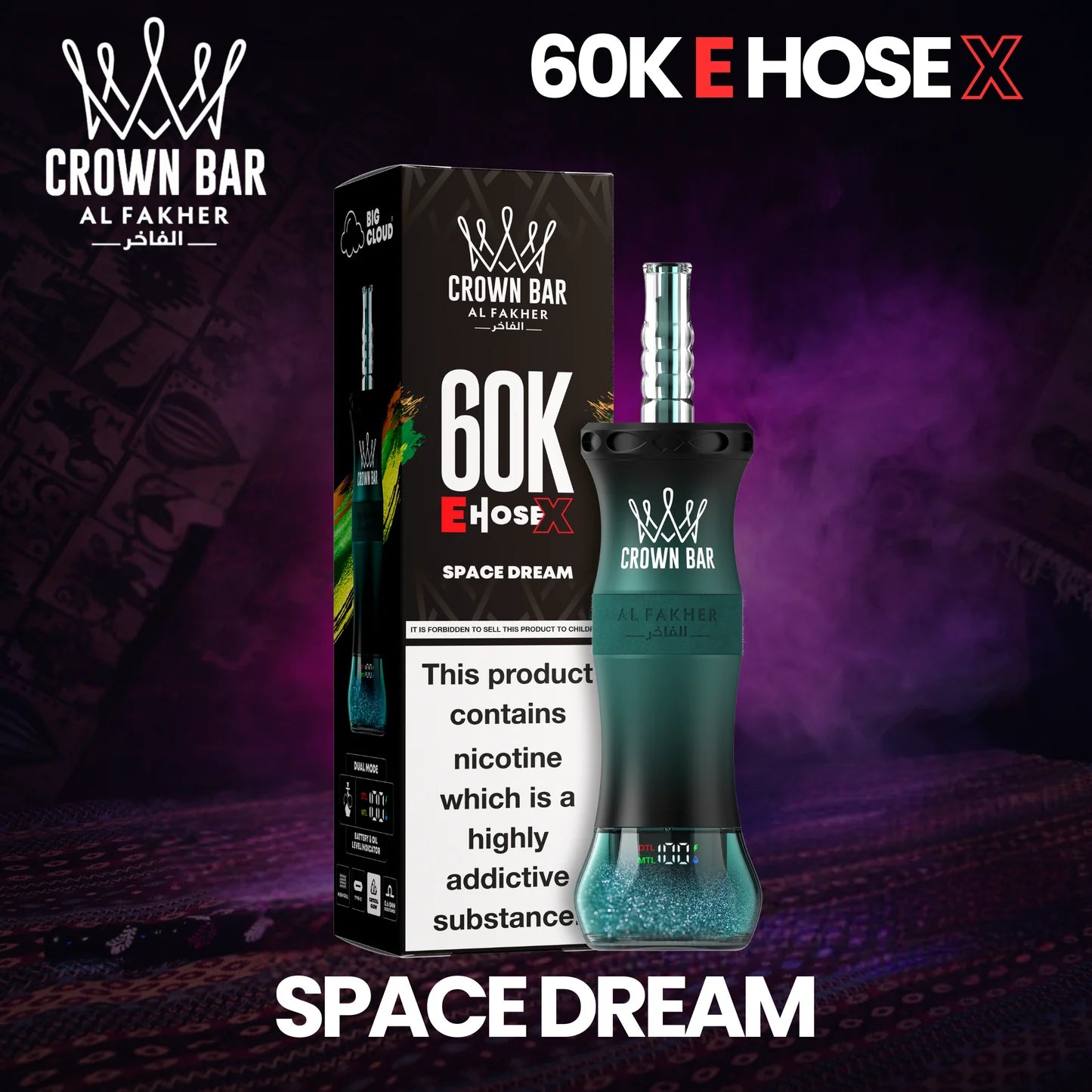 Al Fakher Crown Bar 60K eHose X - Space Dream