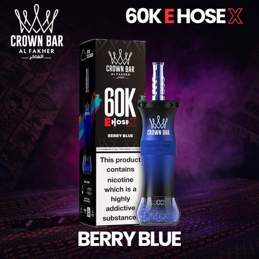 Al Fakher Crown Bar 60K eHose X - Berry Blue